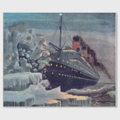 タイタニック・ヒット・アイスバーグ ラッピングペーパー (フラット)