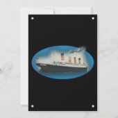 タイタニック ブラック バースデー インビテーション (裏面)