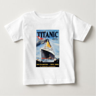タイタニック ホワイトスターライン - 世界最大の客船 ベビーTシャツ