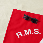 タイタニック、ホワイト・スター・ライン、クラス1の乗客 ビーチタオル (インサイチュ)