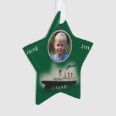 タイタニック・ポートホール・フォト・クリスマス オーナメント (正面)