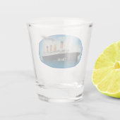 タイタニック・マリタイム・ブルー・ホワイト・スター・ライン船 ショットグラス (裏面)