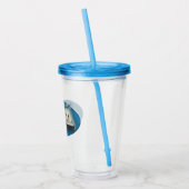 タイタニック・マリタイム・ブルー・ホワイト・スター・ライン・シップ アクリルタンブラー (左)