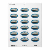 タイタニック・マリタイム・ブルー・ホワイト・スター・ライン・シップ ラベル (フルシート)