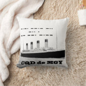 タイタニックCQD de MGYワイヤレス遭難信号 クッション (ブランケット)