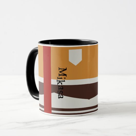 タイタンの刺激を受けたなマグ、Mikasaの攻撃 マグカップ (正面左)