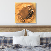 タイタンの水面のフィッシュアイ キャンバスプリント (インサイチュ (寝室))