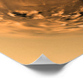 タイタンの水面のフィッシュアイ ポスター (角)