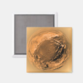 タイタンの水面のフィッシュアイ マグネット (正面/裏面)