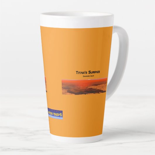 タイタンの表面 カフェラテマグ (右アングル)