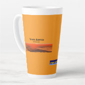 タイタンの表面 カフェラテマグ (左アングル)