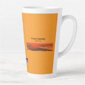 タイタンの表面 カフェラテマグ (右)