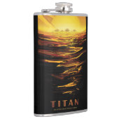 タイタンは土星の最大の衛星 フラスク (右)