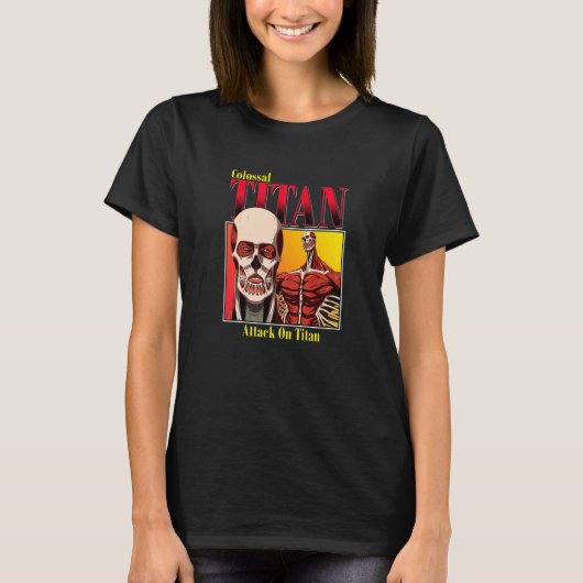 タイタンシーズン4巨大なタイタングラディエントへの攻撃 Tシャツ (正面)