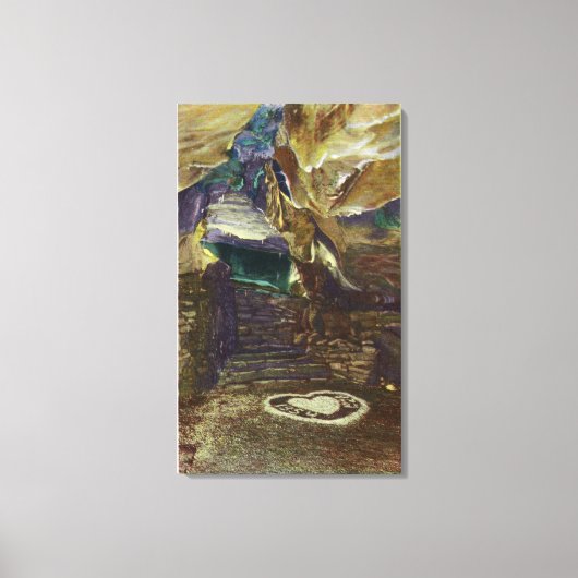 タイタンズテンプルバルコニービューのブライダル キャンバスプリント (正面)