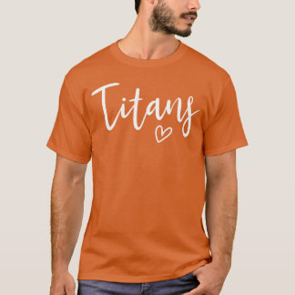 タイタンズ高校タイタンズ スポーツ縫い込み レディース フレンド Tシャツ