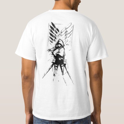 タイタンフード付きスウェットシャツ Tシャツ (裏面)