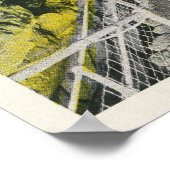 タイタン中国の寺院の塔の眺め ポスター (角)