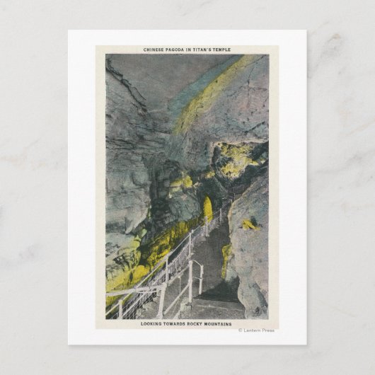 タイタン中国の寺院の塔の眺め ポストカード (正面)