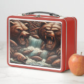 タイタン川：ベアの激しい魚釣り戦 メタルランチボックス (インサイチュ)