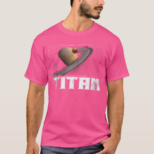 タイタン月サターン惑星太陽のシステム天文学 Tシャツ