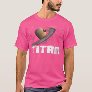 タイタン月サターン惑星太陽のシステム天文学 Tシャツ