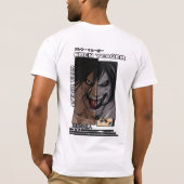 タイタン覚醒Tシャツ | アニメ戦士の変身 Tシャツ (裏面)
