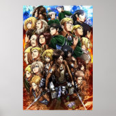 タイタン・キャラクター・コラージュ攻撃 ポスター (正面)