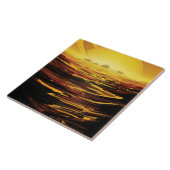 タイタン  サターンの最大の衛星 タイル (側面)