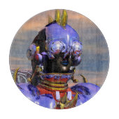 タイタンCYBORGポートレートブルーサイエンスフィクション、サイエンスフィクション カッティングボード (正面)