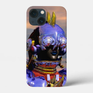 タイタンCYBORGポートレートブルーサイエンスフィクション,サイエンスフィクション iPhone 13 MINIケース
