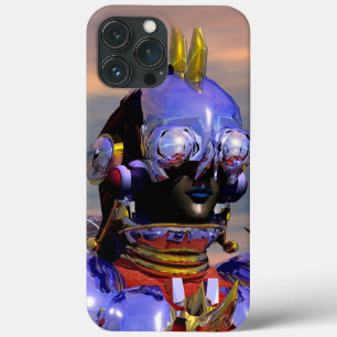 タイタンCYBORGポートレートブルーサイエンスフィクション,サイエンスフィクション iPhone 13 PRO MAXケース