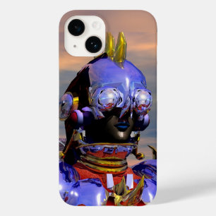 タイタンCYBORGポートレートブルーサイエンスフィクション,サイエンスフィクション Case-Mate iPhone 14ケース