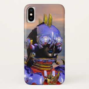 タイタンCYBORGポートレートブルーサイエンスフィクション,サイエンスフィクション iPhone X ケース