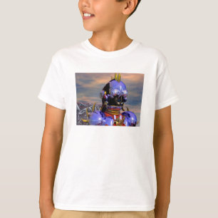 タイタンCYBORGポートレートブルーサイエンスフィクション、サイエンスフィクション Tシャツ