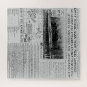 タイタ素晴らしニック沈下!ヴィンテージ新聞のヘッドライン ジグソーパズル (横)