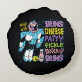 タイタ10代のンズ行け! |サイボルグ・バーガラップのー ラウンドクッション (裏面)