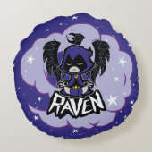 タイタ10代のンズ行け！ | Raven攻撃 ラウンドクッション (裏面)