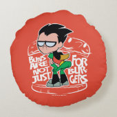 タイタ10代のンズ行け！ | Robin Booty Scooty Buns ラウンドクッション (裏面)