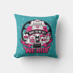 タイタ10代のンズ行け！   "We Ride"レトロMoto Graphic クッション