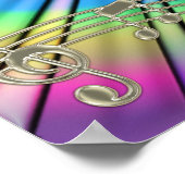 タイダイのドリームミュージックポスターに登場するGroovyギター ポスター (角)