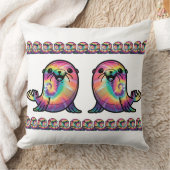 タイダイの海獅子 クッション (ブランケット)