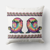 タイダイの海獅子 クッション (裏面)