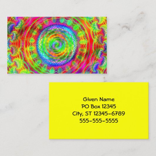 タイダイターゲット 名刺 (正面/裏面)