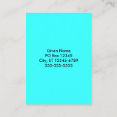 タイダイターゲット 名刺 (裏面)