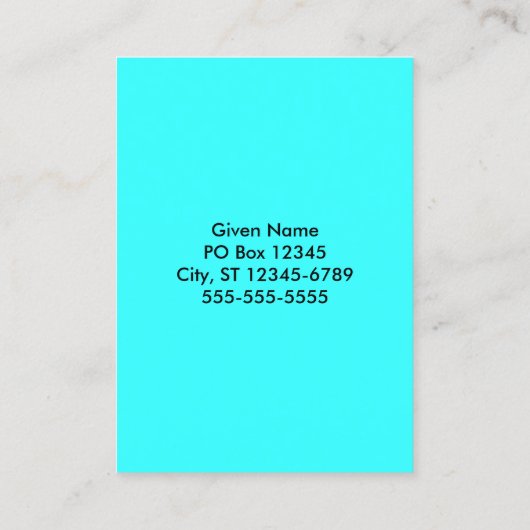 タイダイターゲット 名刺 (裏面)