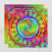 タイダイターゲット 招待状 (正面/裏面)