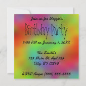 タイダイターゲット 招待状 (裏面)