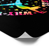 タイダイハート車輪体操チアリーダージム ポスター (角)