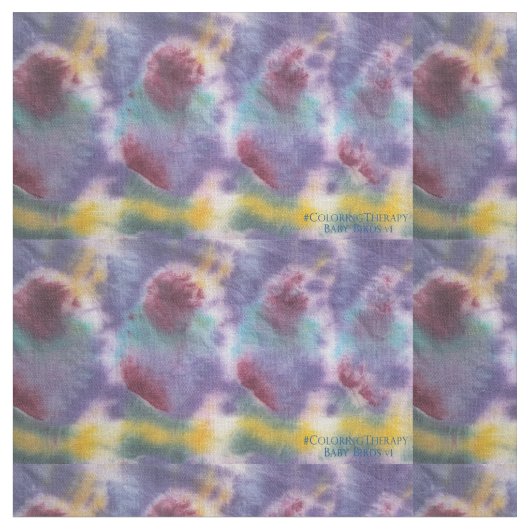 タイダイベビー鳥類の織物 ファブリック (クローズアップ)